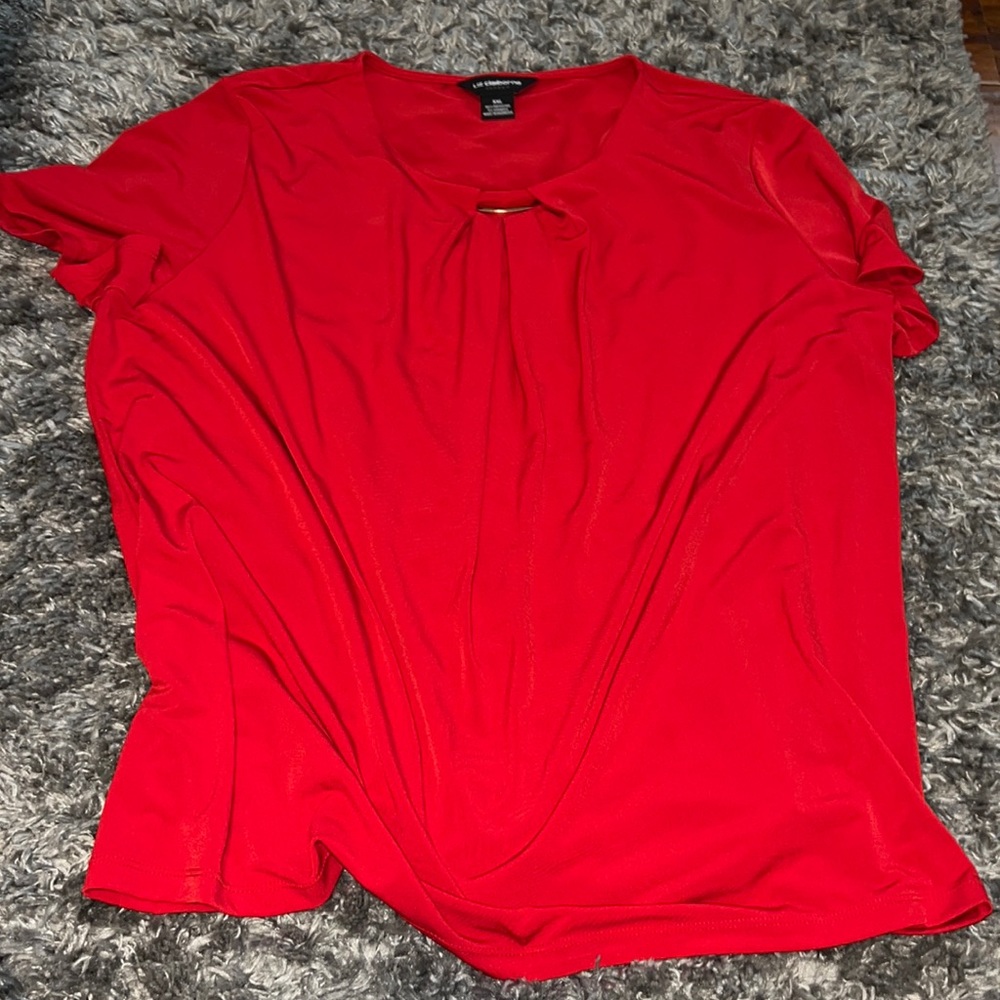 Liz Claiborne red blouse